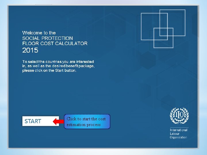 Click to start the cost estimation process 