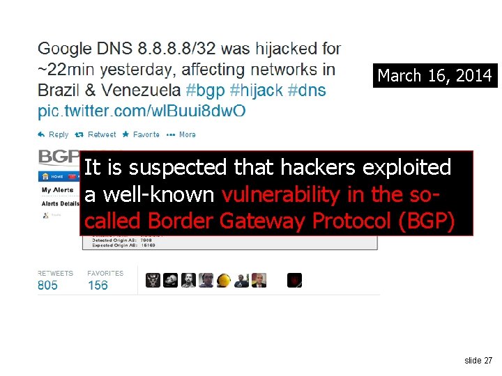 March 16, 2014 It is suspected that hackers exploited a well-known vulnerability in the
