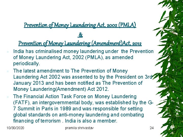 A Presentation On Cross Border Transaction Exchange Control