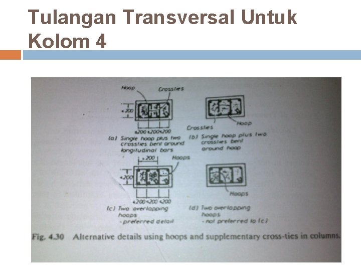 Tulangan Transversal Untuk Kolom 4 