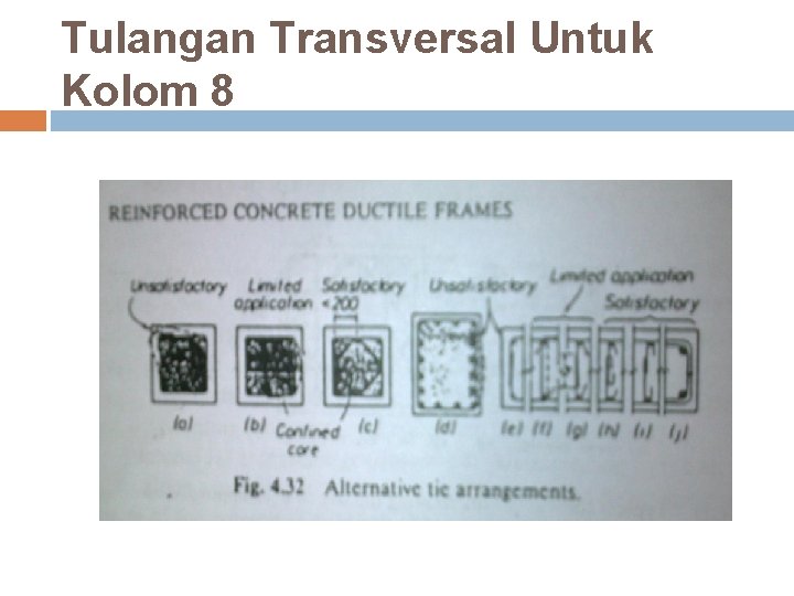 Tulangan Transversal Untuk Kolom 8 