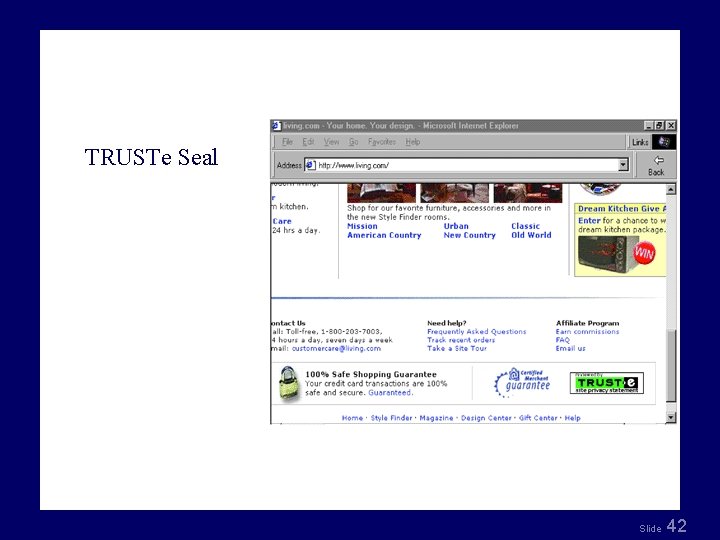 Fig 8. 8 TRUSTe Seal Slide 42 