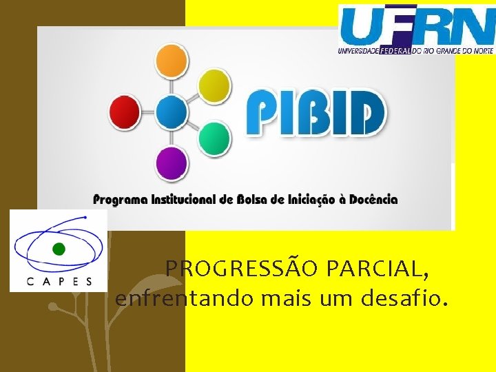 PROGRESSÃO PARCIAL, enfrentando mais um desafio. 