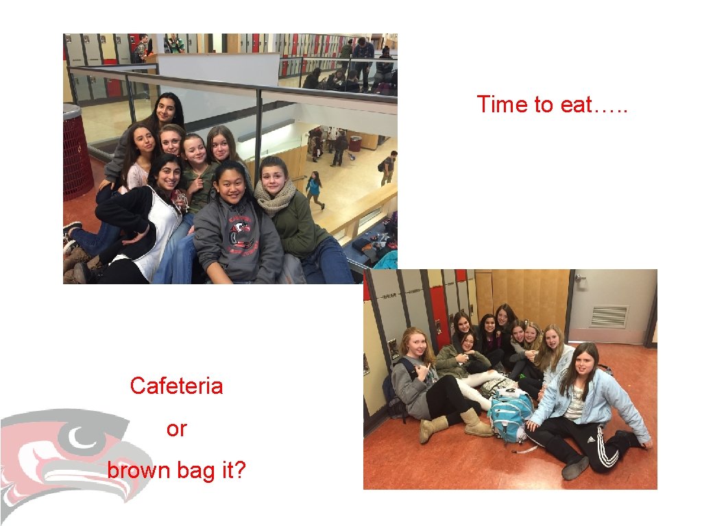 Time to eat…. . Cafeteria or brown bag it? Time to eat…. . Cafeteria or brown bag it?