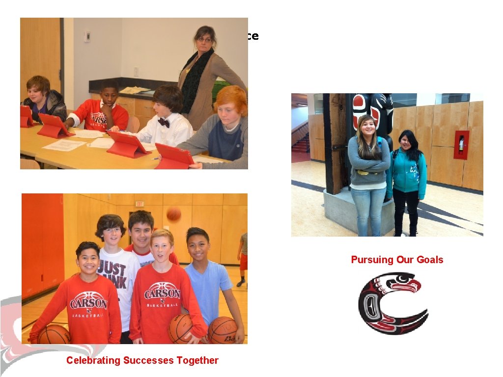 Striving for Excellence Pursuing Our Goals Celebrating Successes Together Striving for Excellence Pursuing Our Goals Celebrating Successes Together