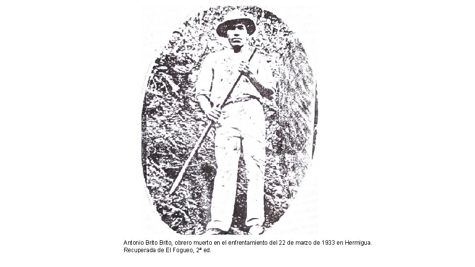 Antonio Brito, obrero muerto en el enfrentamiento del 22 de marzo de 1933 en
