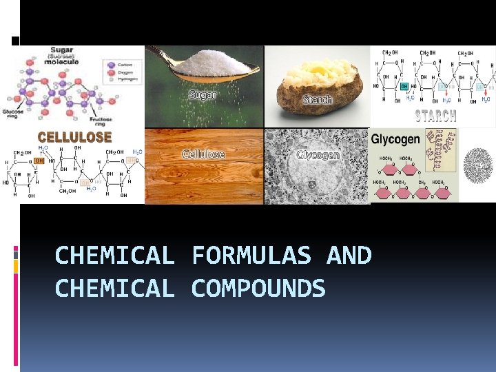 CHEMICAL FORMULAS AND CHEMICAL COMPOUNDS 