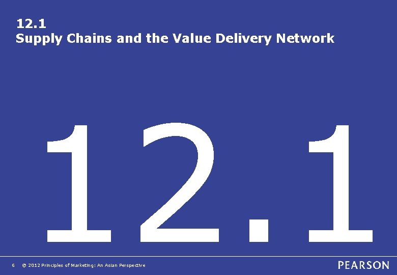 12. 1 Supply Chains and the Value Delivery Network 6 12. 1 © 2012