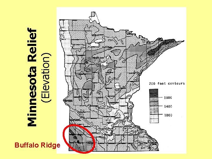 Buffalo Ridge (Elevation) Minnesota Relief 