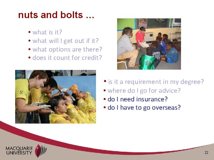 nuts and bolts … • what is it? • what will I get out