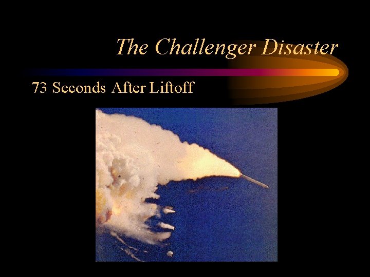 The Challenger Disaster 73 Seconds After Liftoff 