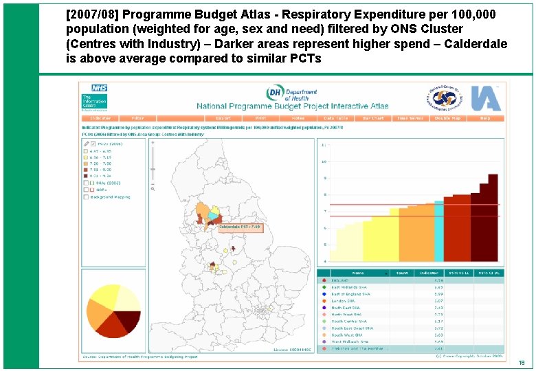 [2007/08] Programme Budget Atlas - Respiratory Expenditure per 100, 000 population (weighted for age,