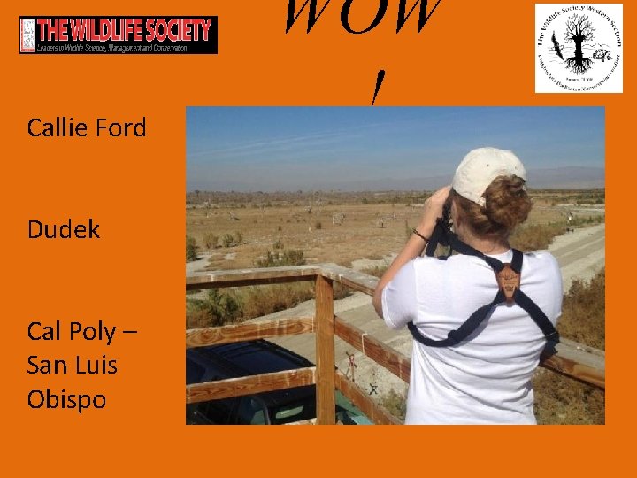 Callie Ford Dudek Cal Poly – San Luis Obispo WOW ! 