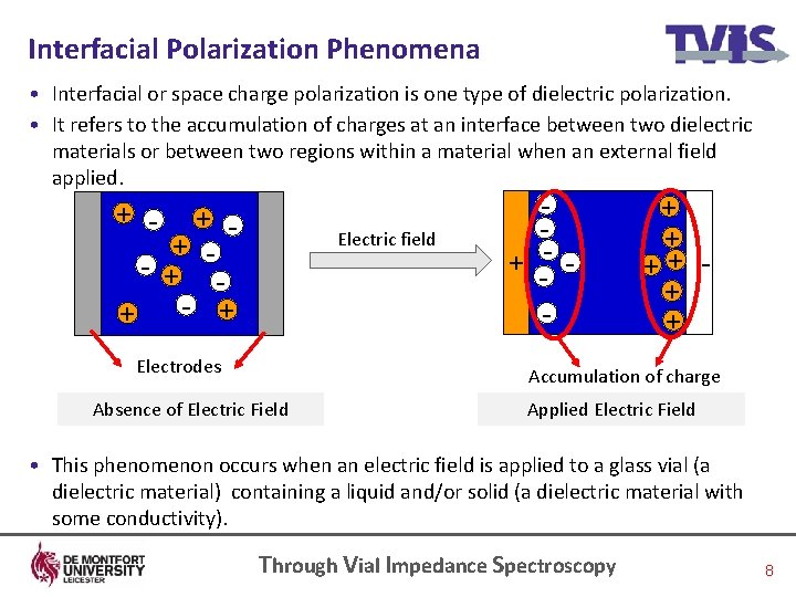 Interfacial Polarization Phenomena • Interfacial or space charge polarization is one type of dielectric