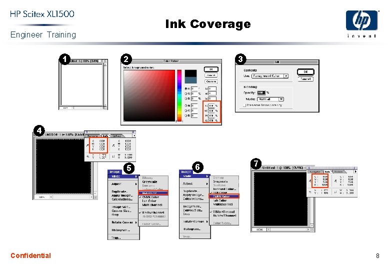 Ink Coverage Engineer Training 1 2 3 4 5 Confidential 6 7 8 