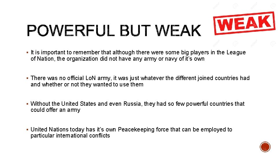 § It is important to remember that although there were some big players in