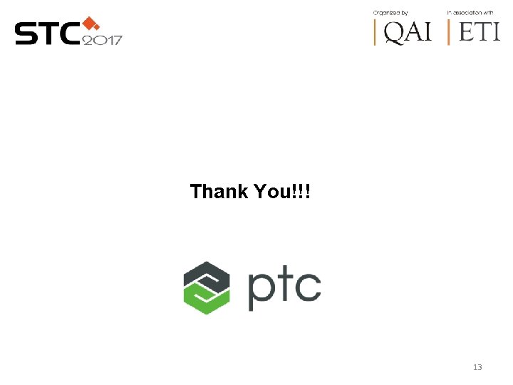 Thank You!!! 13 Thank You!!! 13