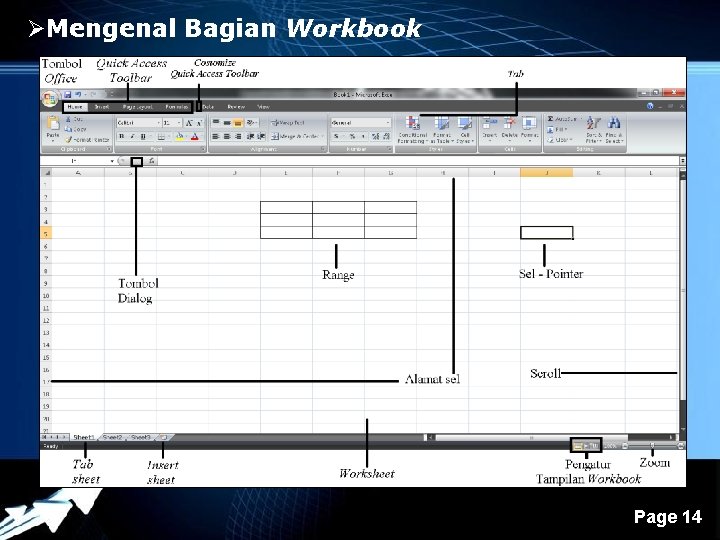 ØMengenal Bagian Workbook Powerpoint Templates Page 14 