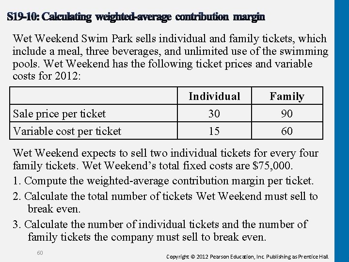 Wet Weekend Swim Park sells individual and family tickets, which include a meal, three