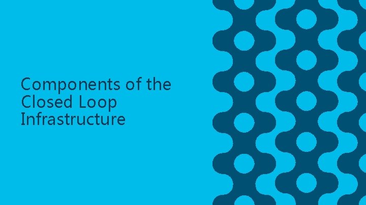 Components of the Closed Loop Infrastructure 