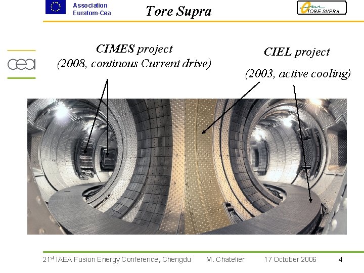 Association Euratom-Cea Tore Supra CIMES project (2008, continous Current drive) 21 st IAEA Fusion