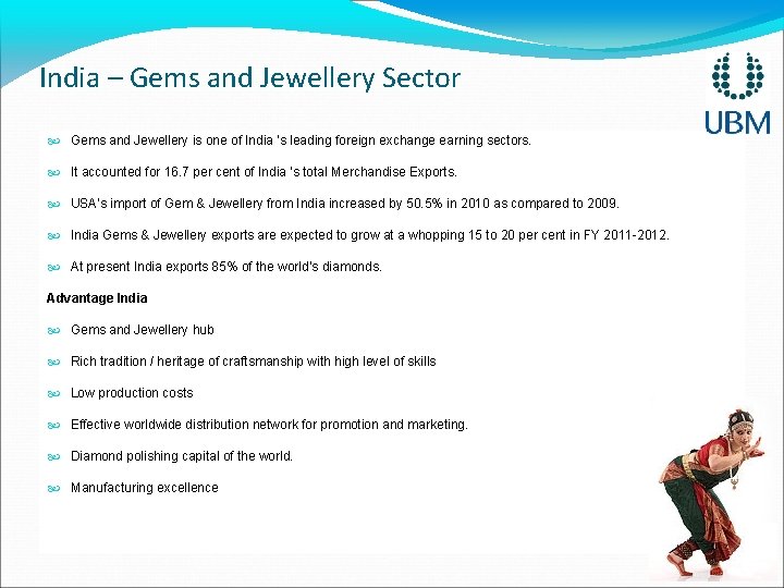 India – Gems and Jewellery Sector Gems and Jewellery is one of India 's India – Gems and Jewellery Sector Gems and Jewellery is one of India 's