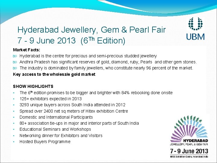  Hyderabad Jewellery, Gem & Pearl Fair 7 - 9 June 2013 (6 Th