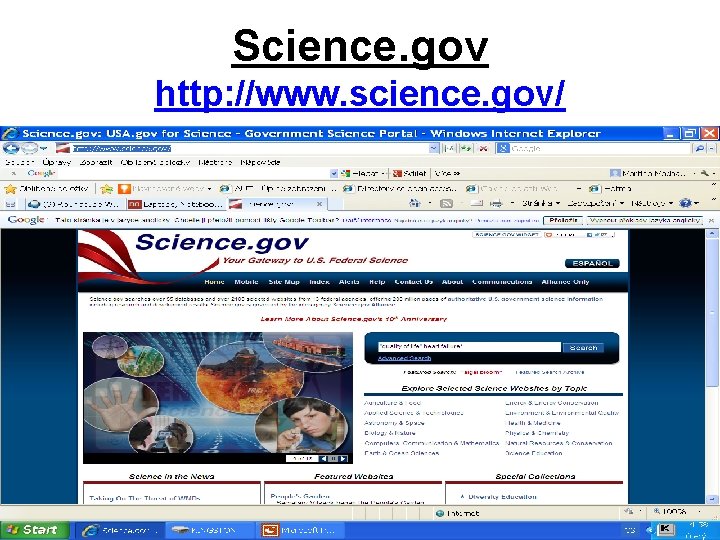 Science. gov http: //www. science. gov/ 