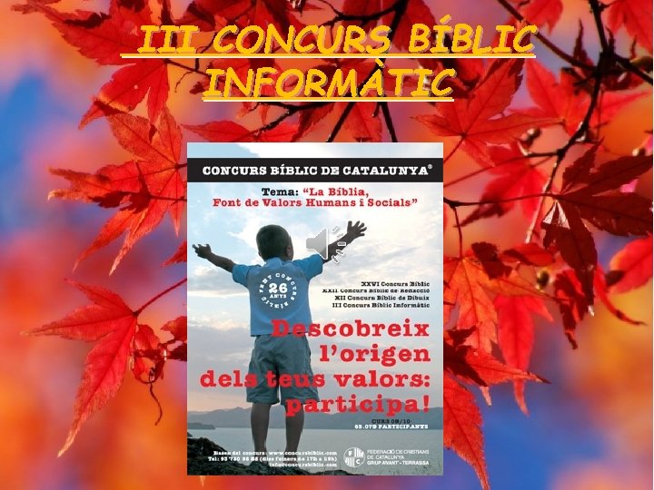 III CONCURS BÍBLIC INFORMÀTIC 