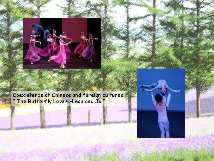 Coexistence of Chinese and foreign cultures “ The Butterfly Lovers-Leon and Jo “ 