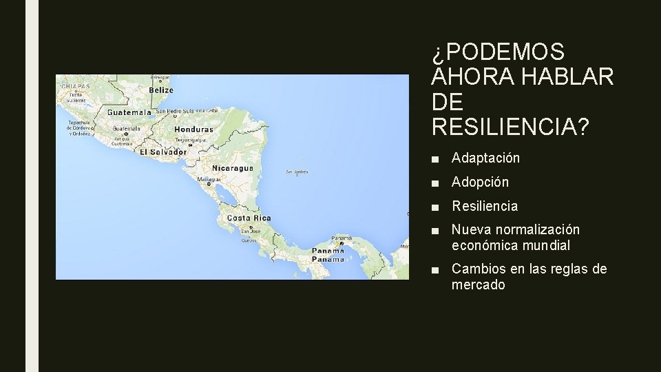 ¿PODEMOS AHORA HABLAR DE RESILIENCIA? ■ Adaptación ■ Adopción ■ Resiliencia ■ Nueva normalización