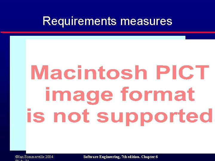 Requirements measures ©Ian Sommerville 2004 Software Engineering, 7 th edition. Chapter 6 