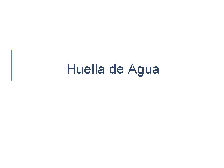 Huella de Agua 