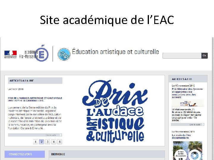 Site académique de l’EAC 