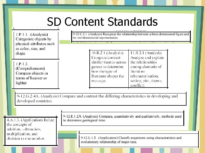 SD Content Standards SD Content Standards