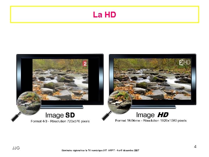 La HD JJG 4 Séminaire régional sur la TV numérique UIT- ARPT - 4