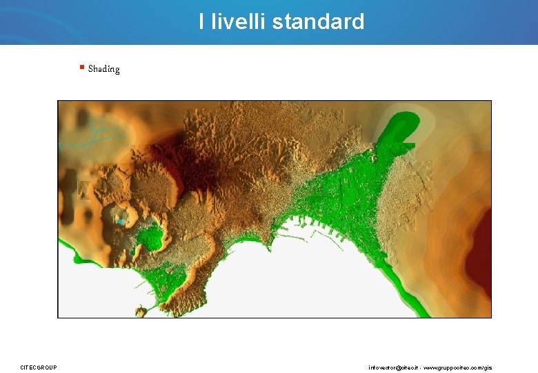 I livelli standard § Shading CITECGROUP infovector@citec. it - www. gruppocitec. com/gis 