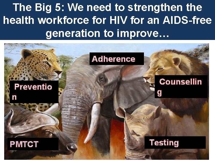 The Big 5: We need to strengthen the health workforce for HIV for an The Big 5: We need to strengthen the health workforce for HIV for an
