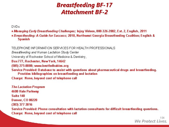Breastfeeding BF-17 Attachment BF-2 DVDs ♦ Managing Early Breastfeeding Challenges; Injoy Videos, 800 -326
