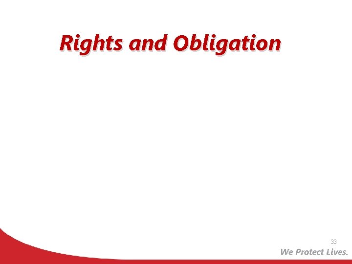 Rights and Obligation 33 