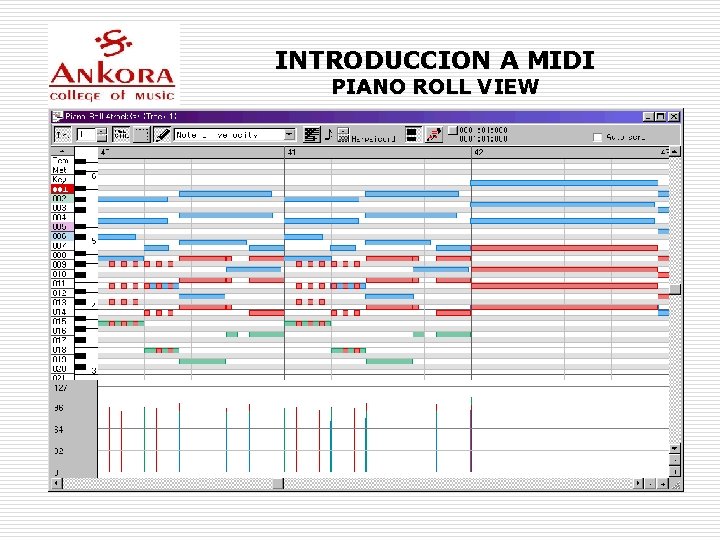 INTRODUCCION A MIDI PIANO ROLL VIEW 