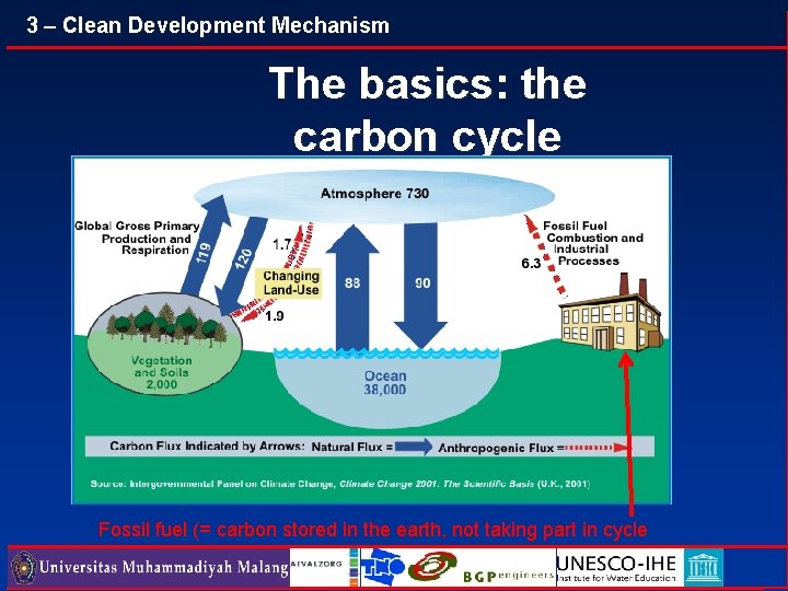 3 – Clean Development Mechanism The basics: the carbon cycle Fossil fuel (= carbon