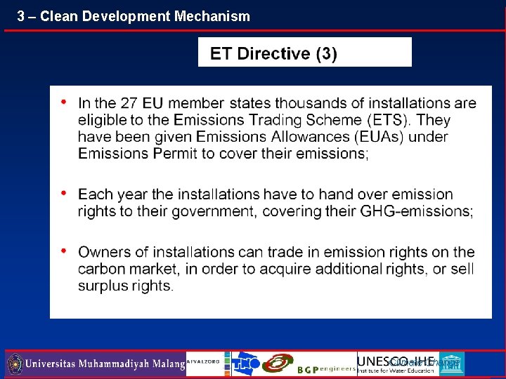 3 – Clean Development Mechanism Climate Change 