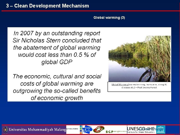 3 – Clean Development Mechanism Global warming (3) Climate Change 