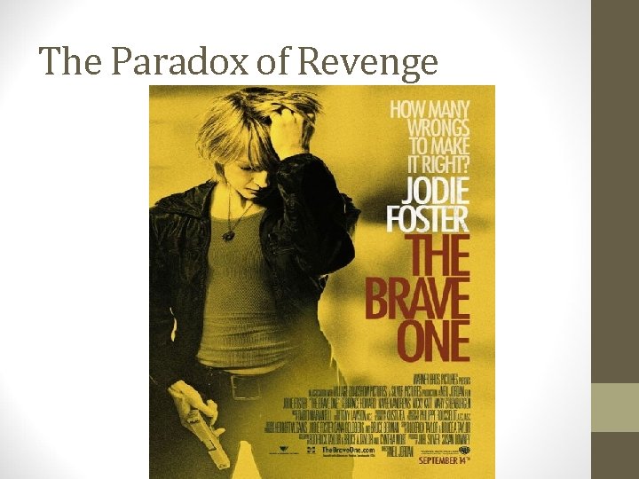 The Paradox of Revenge 