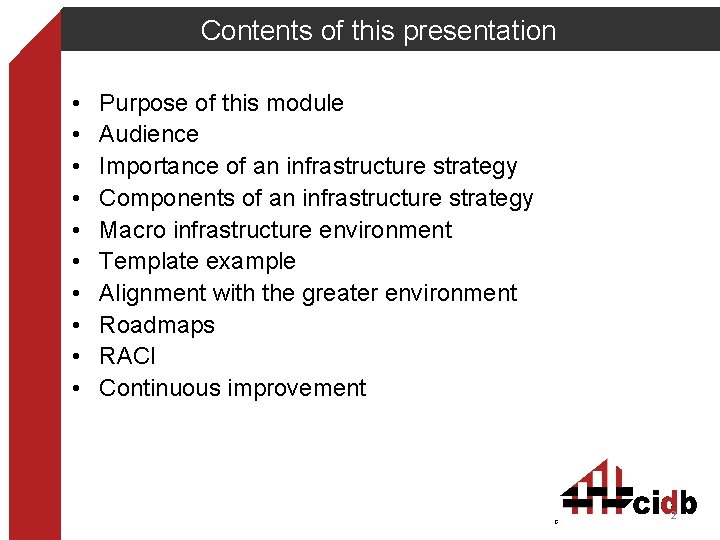 Contents of this presentation • • • Purpose of this module Audience Importance of