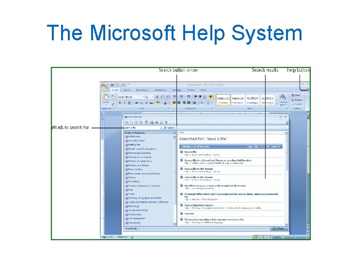 The Microsoft Help System 