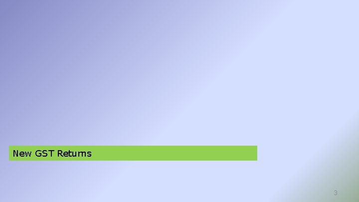 New GST Returns 3 