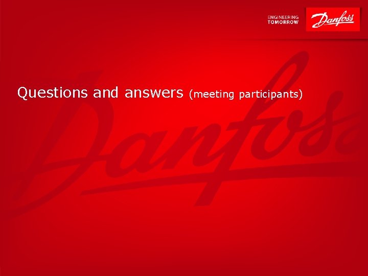 Questions and answers (meeting participants) 23 | Department (slide master) 
