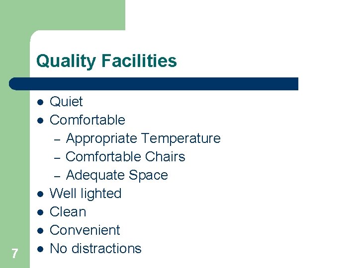 TraintheTrainer Unit 2 Important Quality Factors 1 What